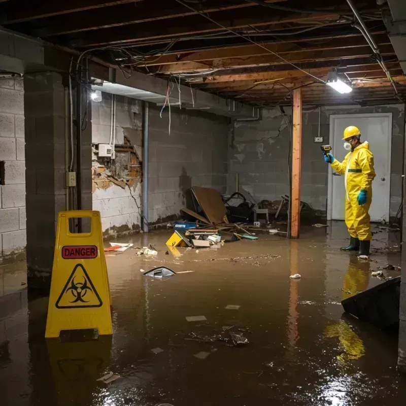 Flooded Basement Electrical Hazard in Lincoln County, ME Property